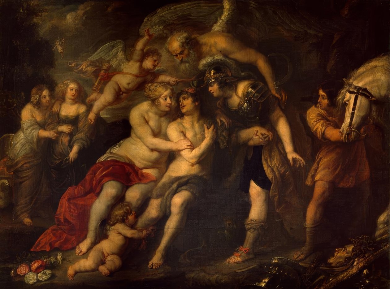 Herkül yol ayrımında by Peter Paul Rubens