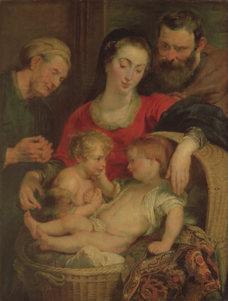 Sepetin Kutsal Ailesi (panel) by Peter Paul Rubens