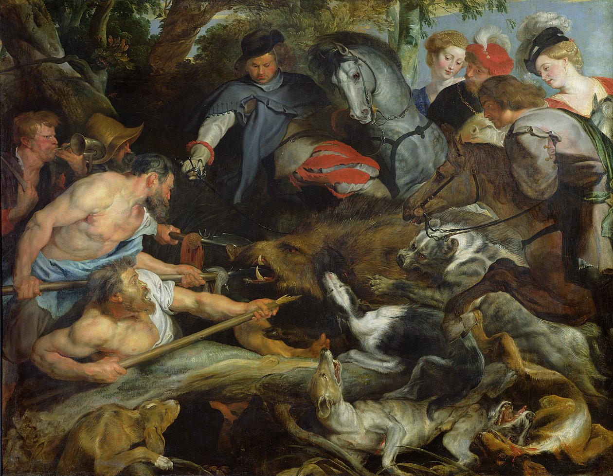 Yaban Domuzu Avlamak, c.1615-16 by Peter Paul Rubens