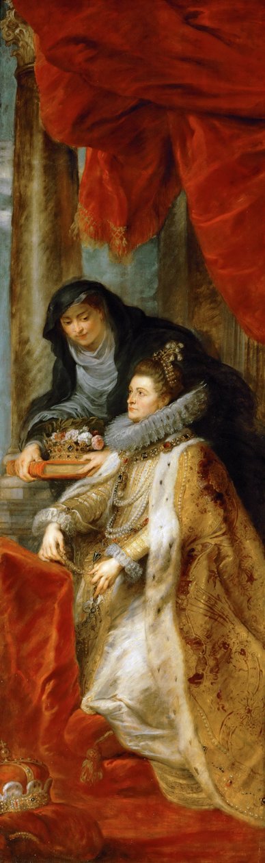 Avusturyalı Isabella Claire Eugenie (1566-1633) - İspanyalı Isabella) (- İnfanta Isabel Clara Eugenia. Ildefonso Sunağının sağ yan paneli - Pieter Paul Rubens (1577-1640). Ahşap üzerine yağlı boya, yaklaşık 1630-1631 Boyut: 352x109 cm Sanat Tarihi Müzesi,  by Peter Paul Rubens