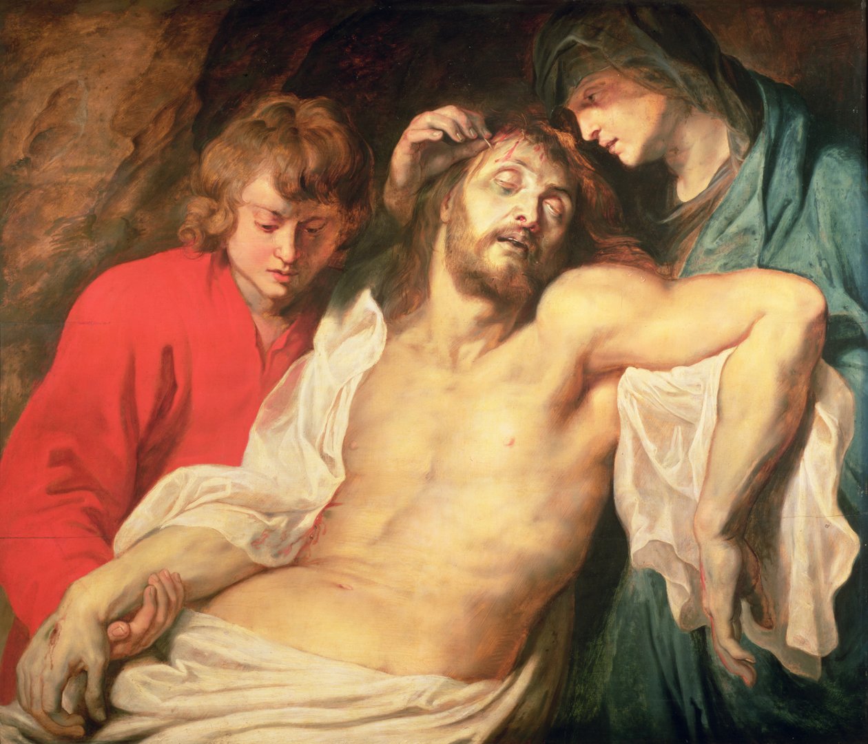 Bakire ve Aziz John tarafından Mesih'in Ağıtı by Peter Paul Rubens