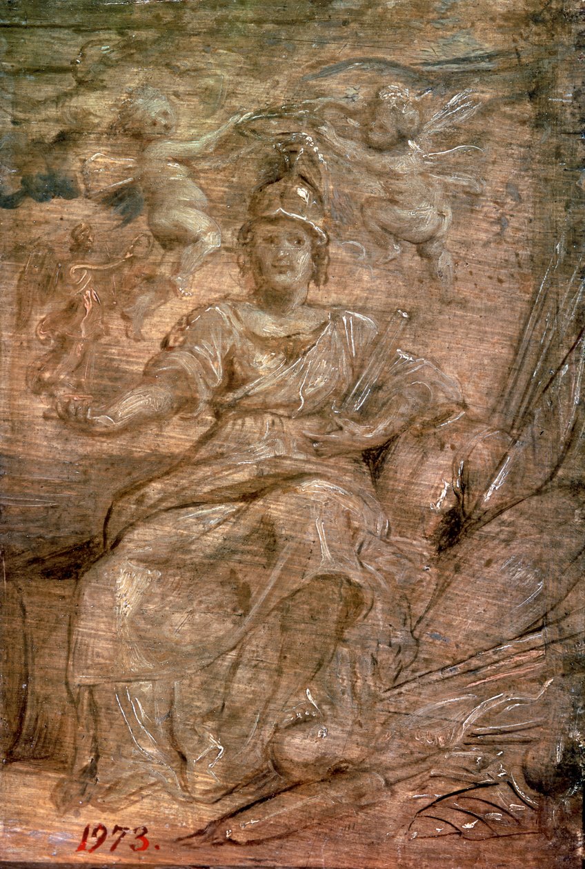 Marie de Medici, Pallas Athena rolünde, 1622. by Peter Paul Rubens