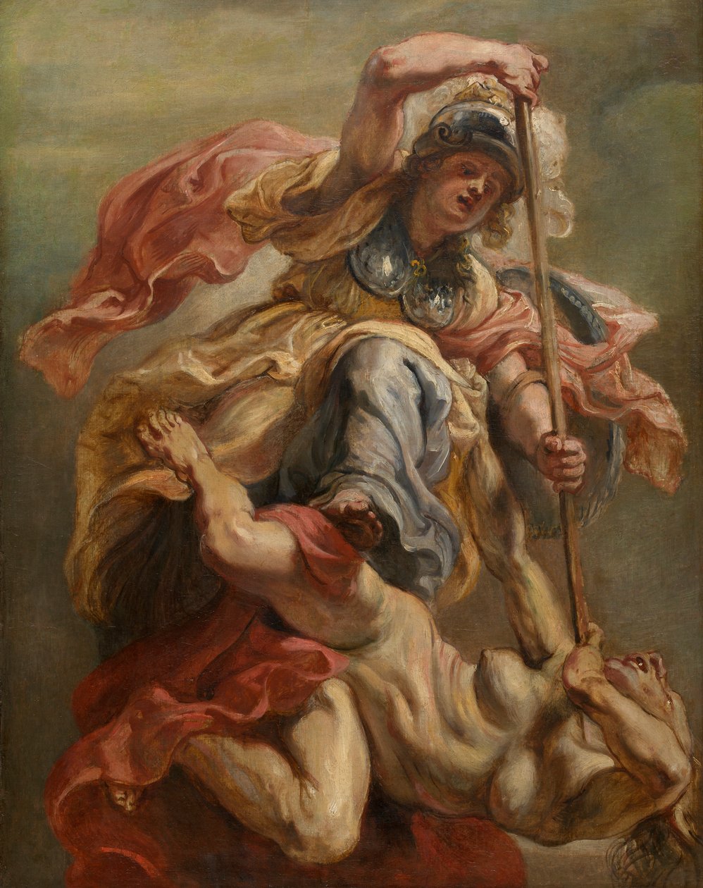Minerva Slaying Discord (tuval üzerine yağlıboya) by Peter Paul Rubens