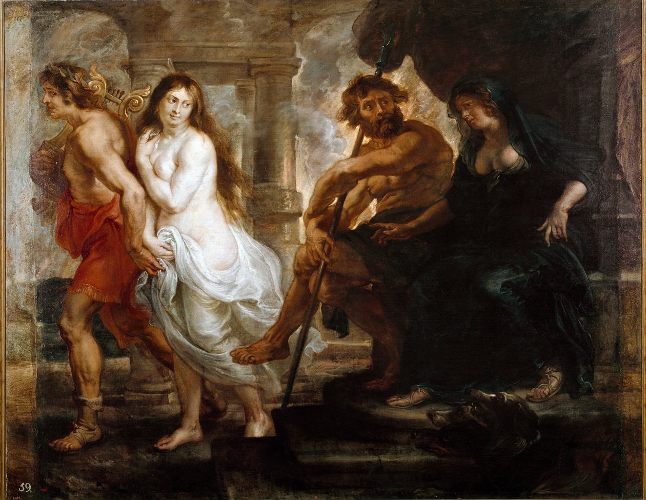 Orphee ve Eurydice Tablosu Peter Paul (Pierre-Paul) Rubens (veya Peter Paul veya Petrus Paulus) (1577-1640) 1636 Dim. 194x245 cm Madrid, Musee du Prado by Peter Paul Rubens