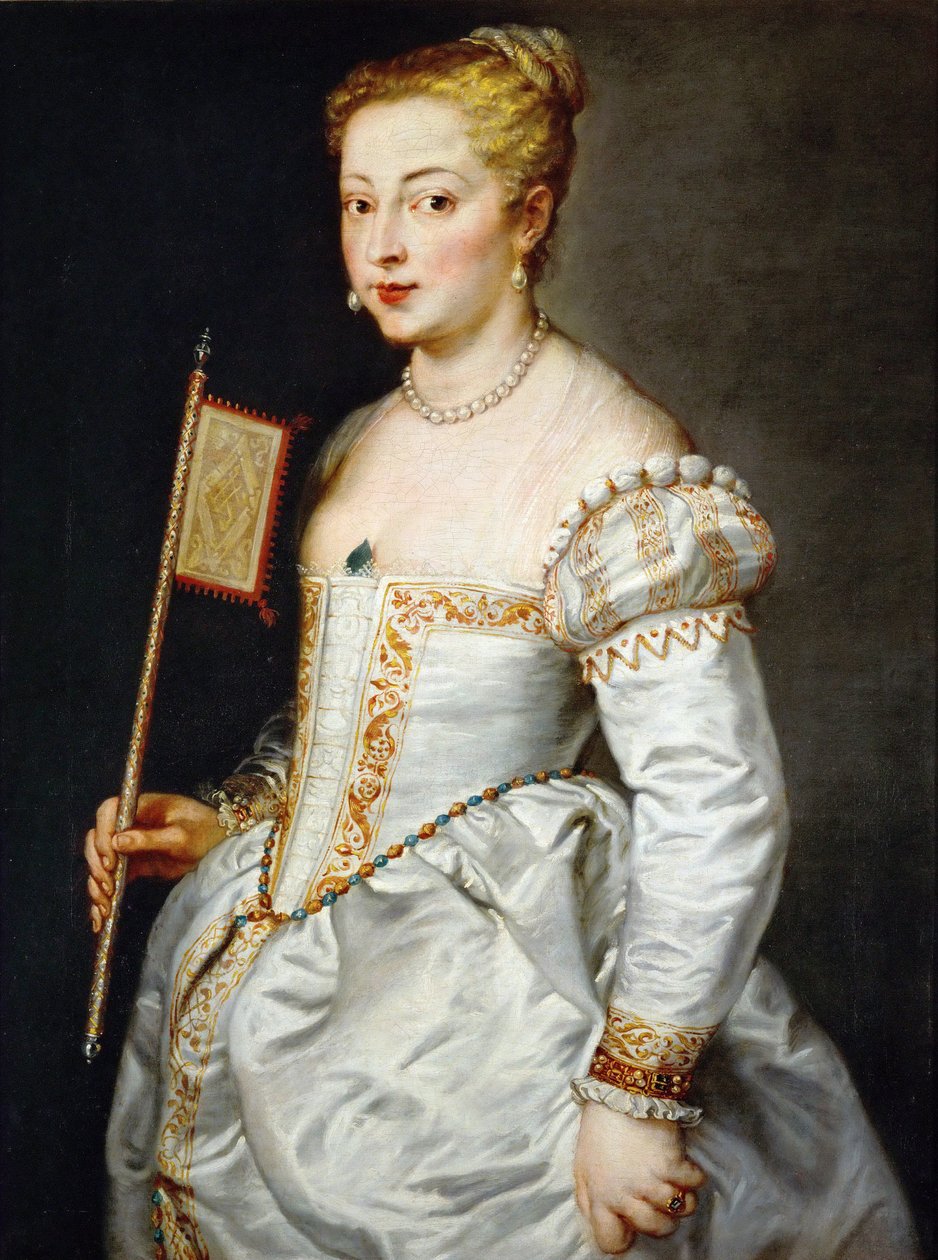 ""Hayranlı genç bir kızın portresi"" (Hayranlı kız) Tablo Pieter Paul Rubens (1577-1640) - yaklaşık 1628-1629 - Tuval üzerine yağlı boya Dim 96x73 cm Sanat Tarihi Müzesi, Viyana by Peter Paul Rubens