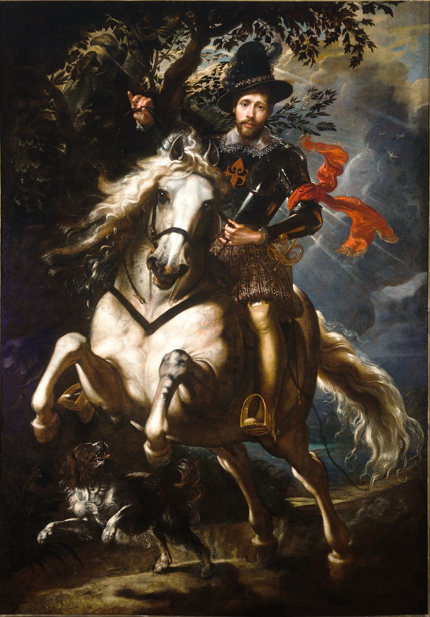 Giò Carlo Doria'nın at sırtında portresi by Peter Paul Rubens