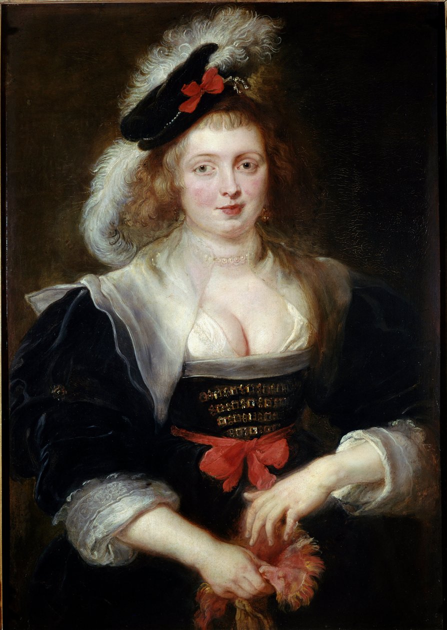 Eldivenli Helene Fourment (1614-1673) portresi Sanatçının karısının portresi. Pierre Paul (Pierre-Paul) Rubens (veya Peter Paul veya Petrus Paulus) tarafından yapılan resim (1577-1640) 1630-1631 Dim. 96,6 x 69,3 cm. Alte Pinakothek, Bayerische Staatsgemael by Peter Paul Rubens