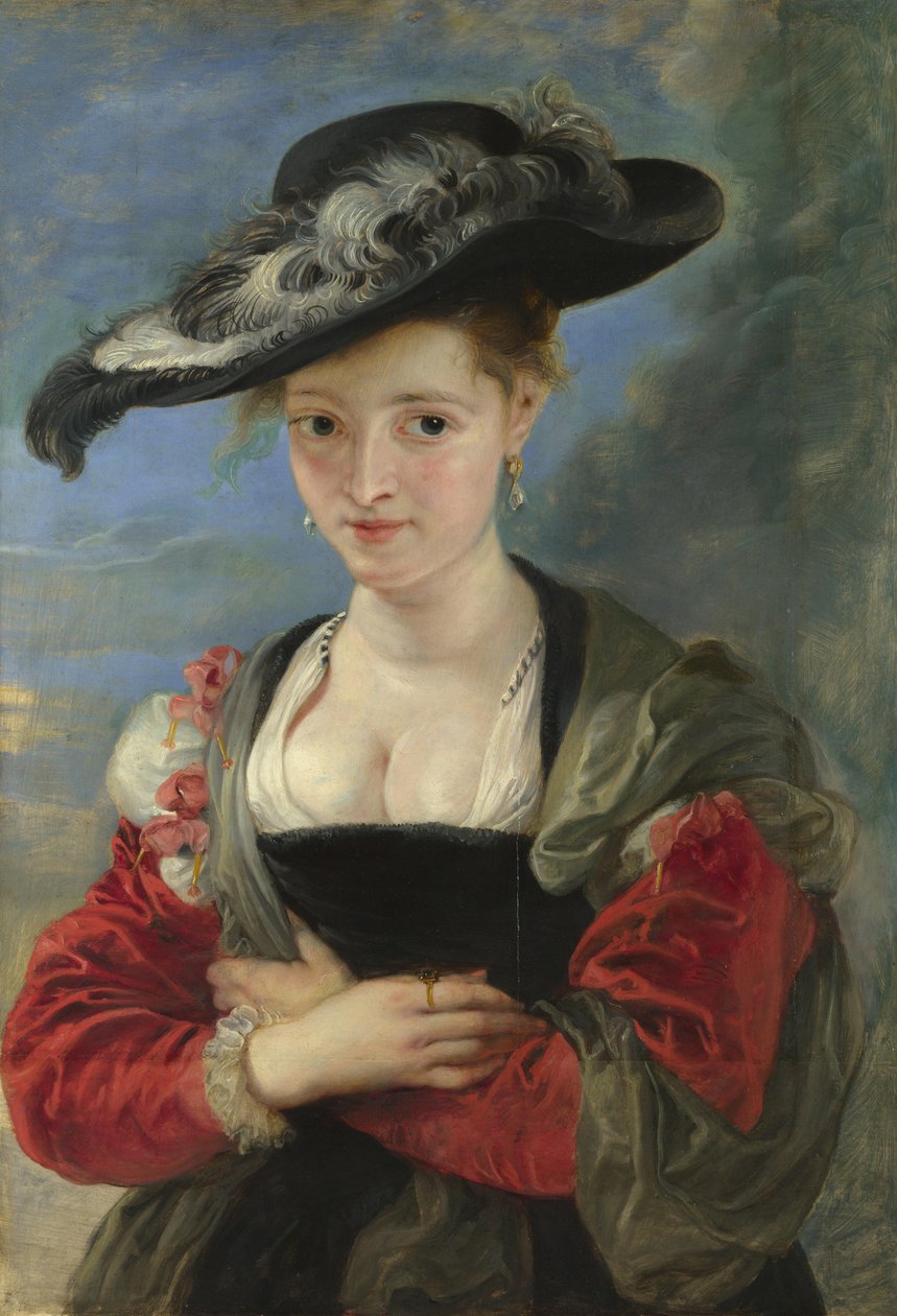 Susanna Lunden Hasır Şapka Portresi, 1622-1625 by Peter Paul Rubens