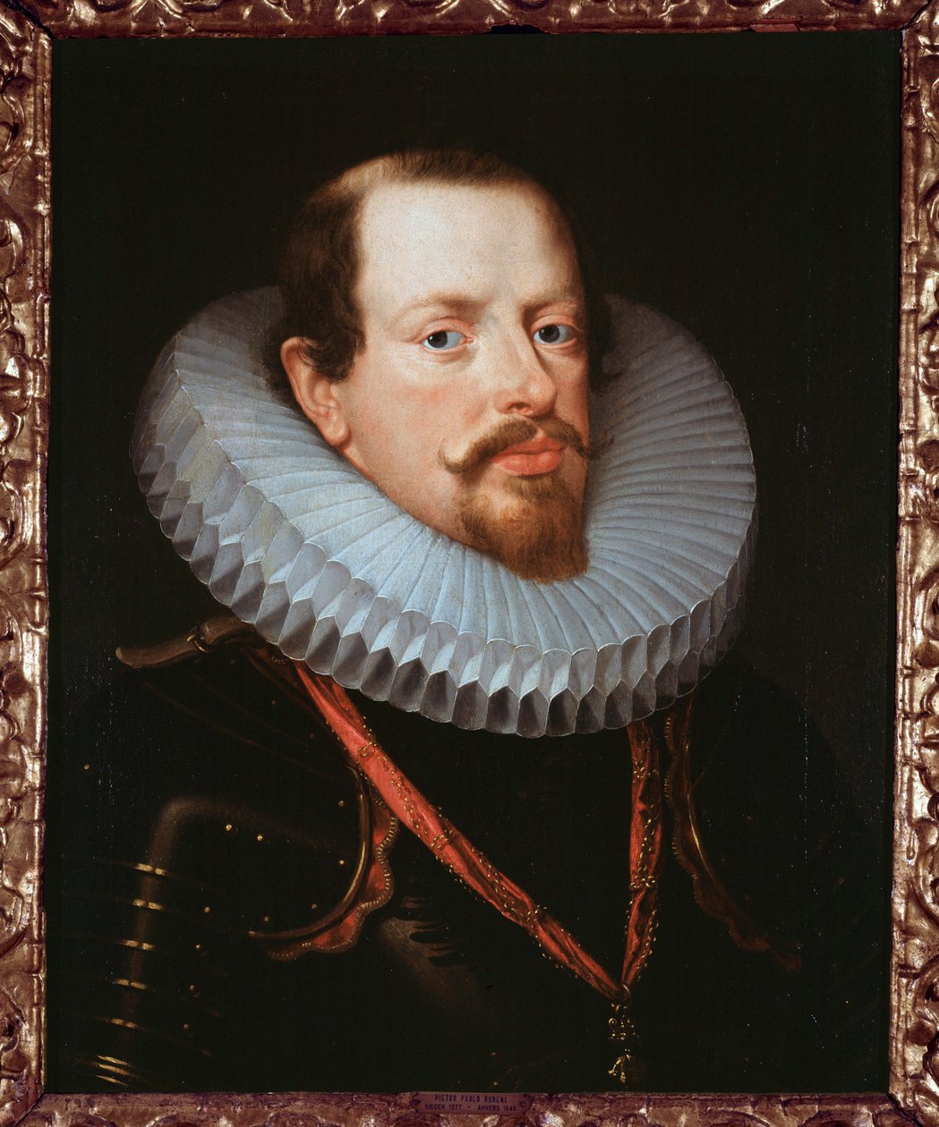 Bir fırfırlı Flaman bir beyefendinin portresi (tuval üzerine yağlı boya) by Peter Paul Rubens