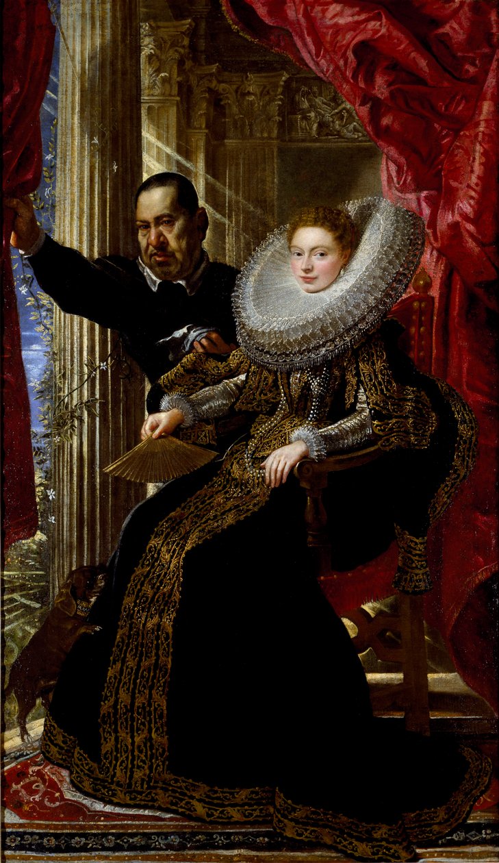 Cüceli genç bir aristokrat bayanın portresi (tuval üzerine yağlı boya by Peter Paul Rubens