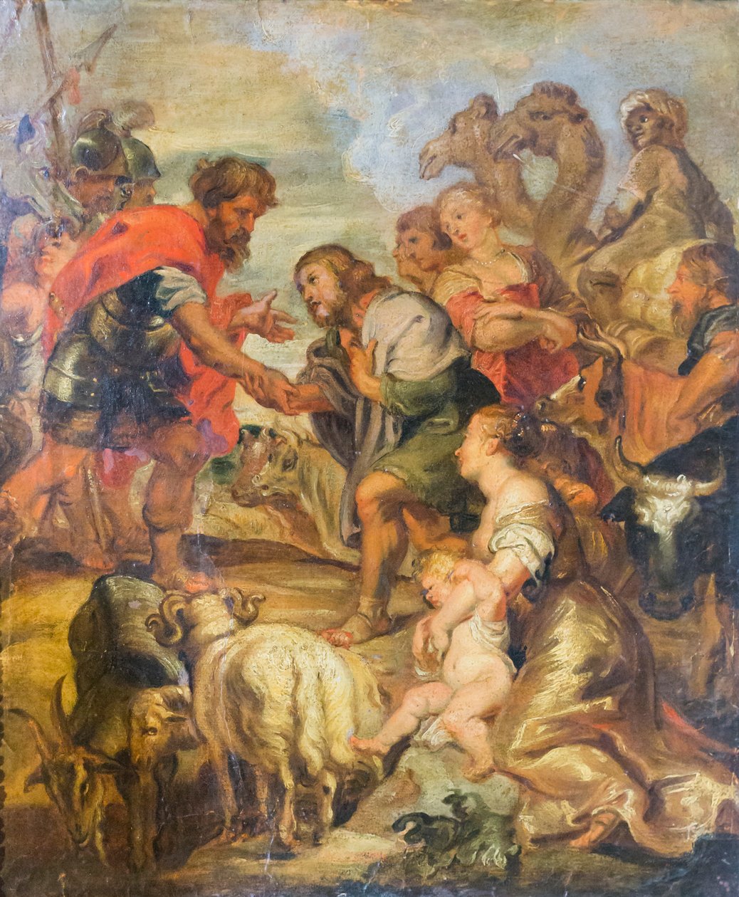Esav ve Yakup'un barışması by Peter Paul Rubens