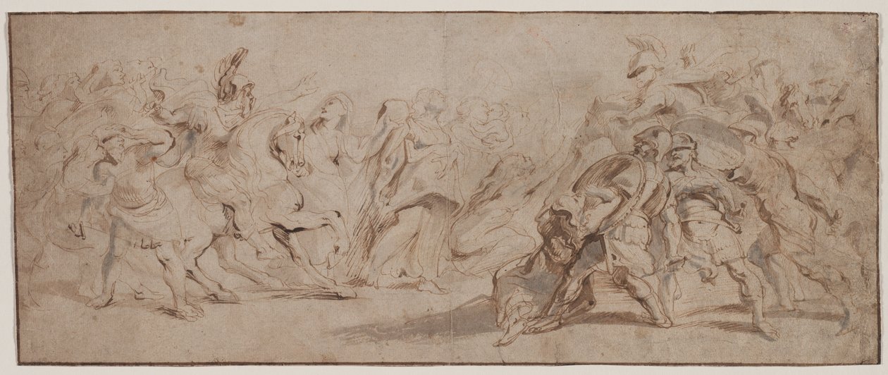 Romalılar ve Sabinlerin Uzlaşması, c. 163235. by Peter Paul Rubens