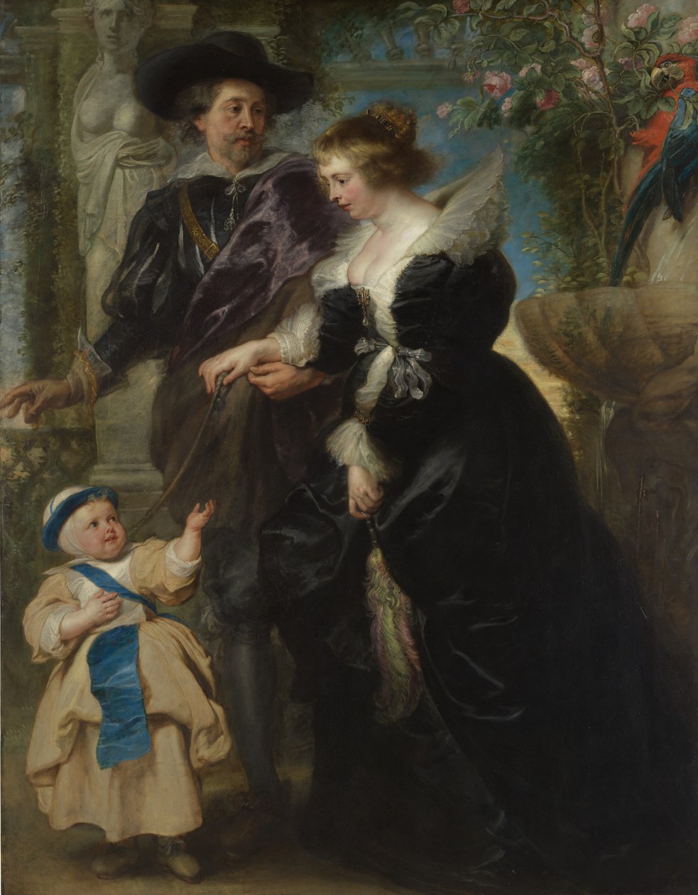 Rubens, Karısı Helena Fourment 1614-1673 ve Oğulları Frans 1633-1678, yaklaşık. 1635. by Peter Paul Rubens