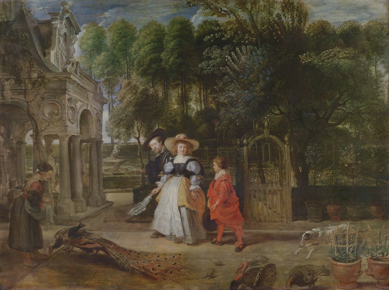 Bahçede Rubens ve Helene Fourment (1614-73) by Peter Paul Rubens