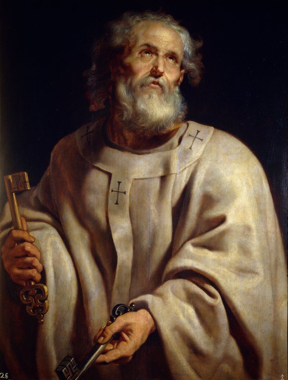 Aziz Peter, c. 1611 (tuval üzerine yağlı boya) by Peter Paul Rubens