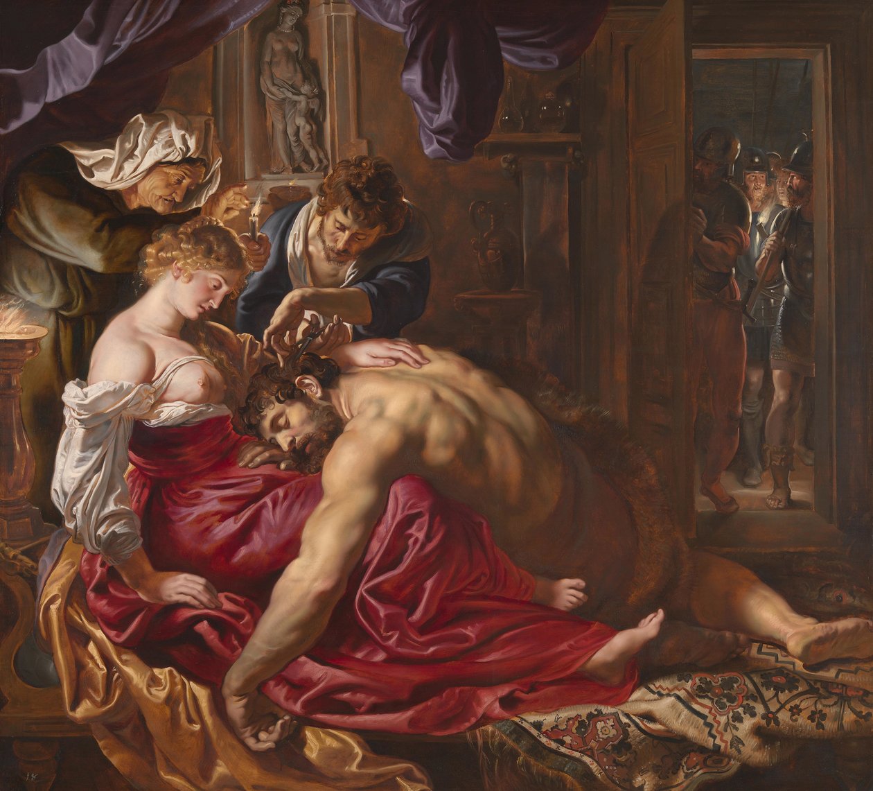 Samson ve Delilah, c.1609 (panelde yağlı boya) by Peter Paul Rubens