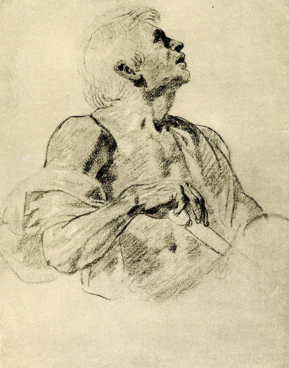 Bir savaşçı üzerinde çalışma by Peter Paul Rubens