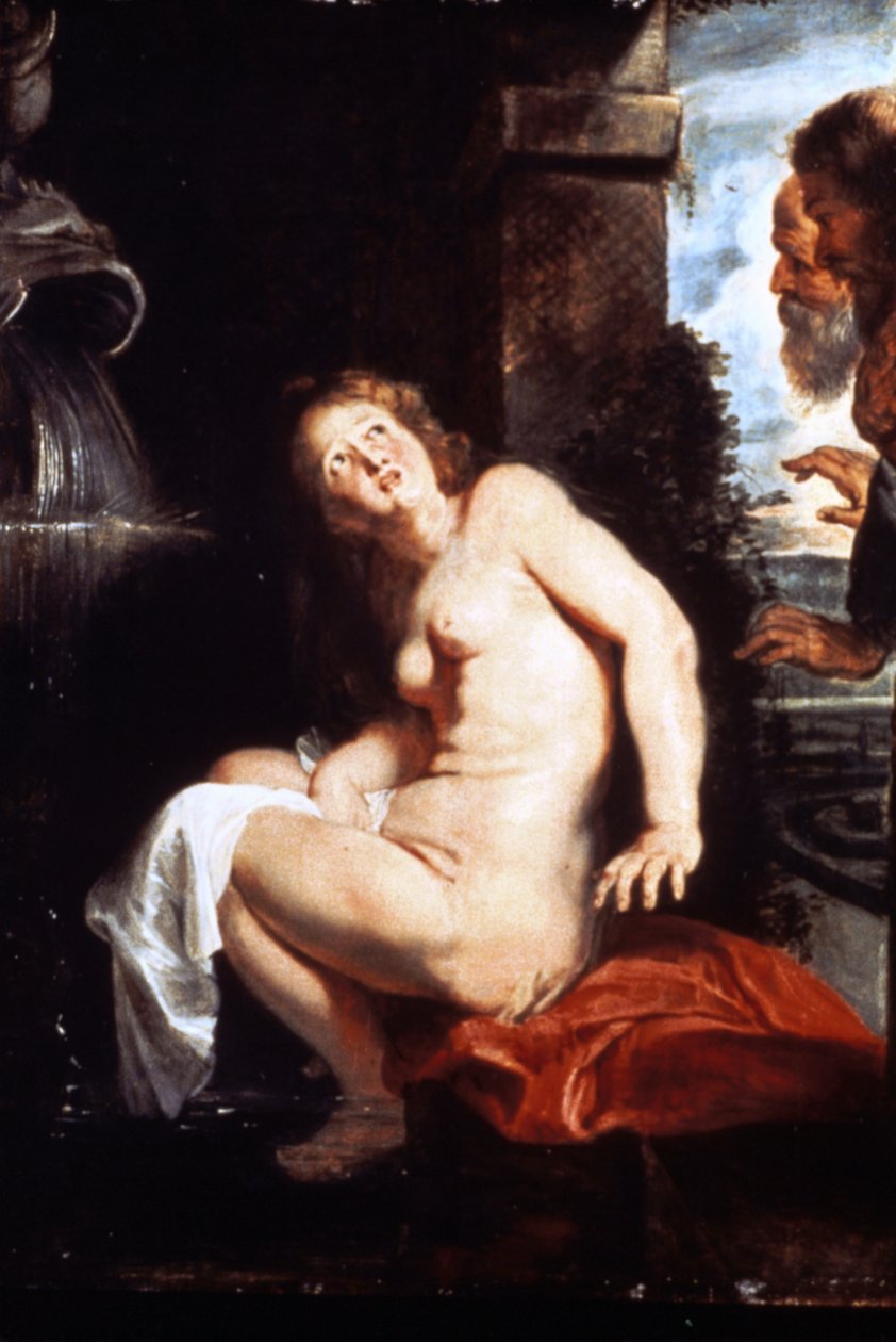 Susanna ve Yaşlılar, c.1614 (tuval üzerine yağlı boya) by Peter Paul Rubens
