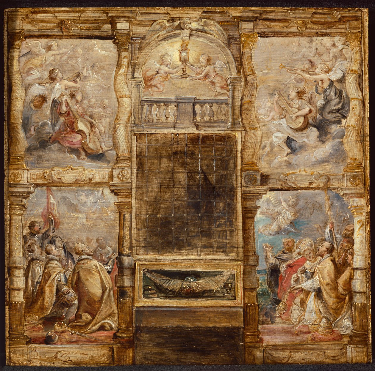 Efkaristiya hayranlığı by Peter Paul Rubens