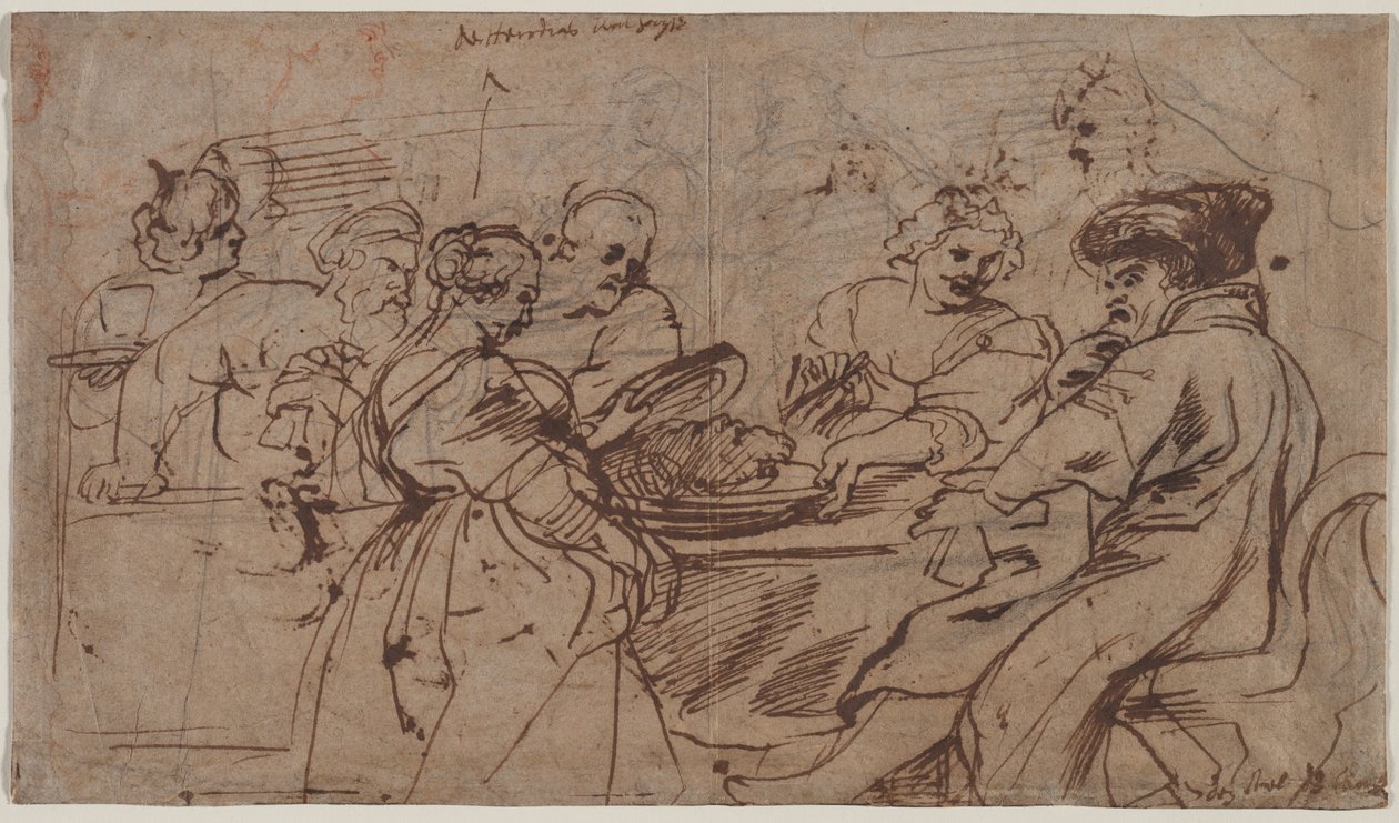 Cyrus Verso Başkanı ile Herod Recto Tomyris Bayramı, c. 1637-1638. by Peter Paul Rubens