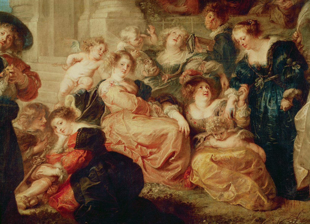 The Garden of Love (detail of the group with Rubens