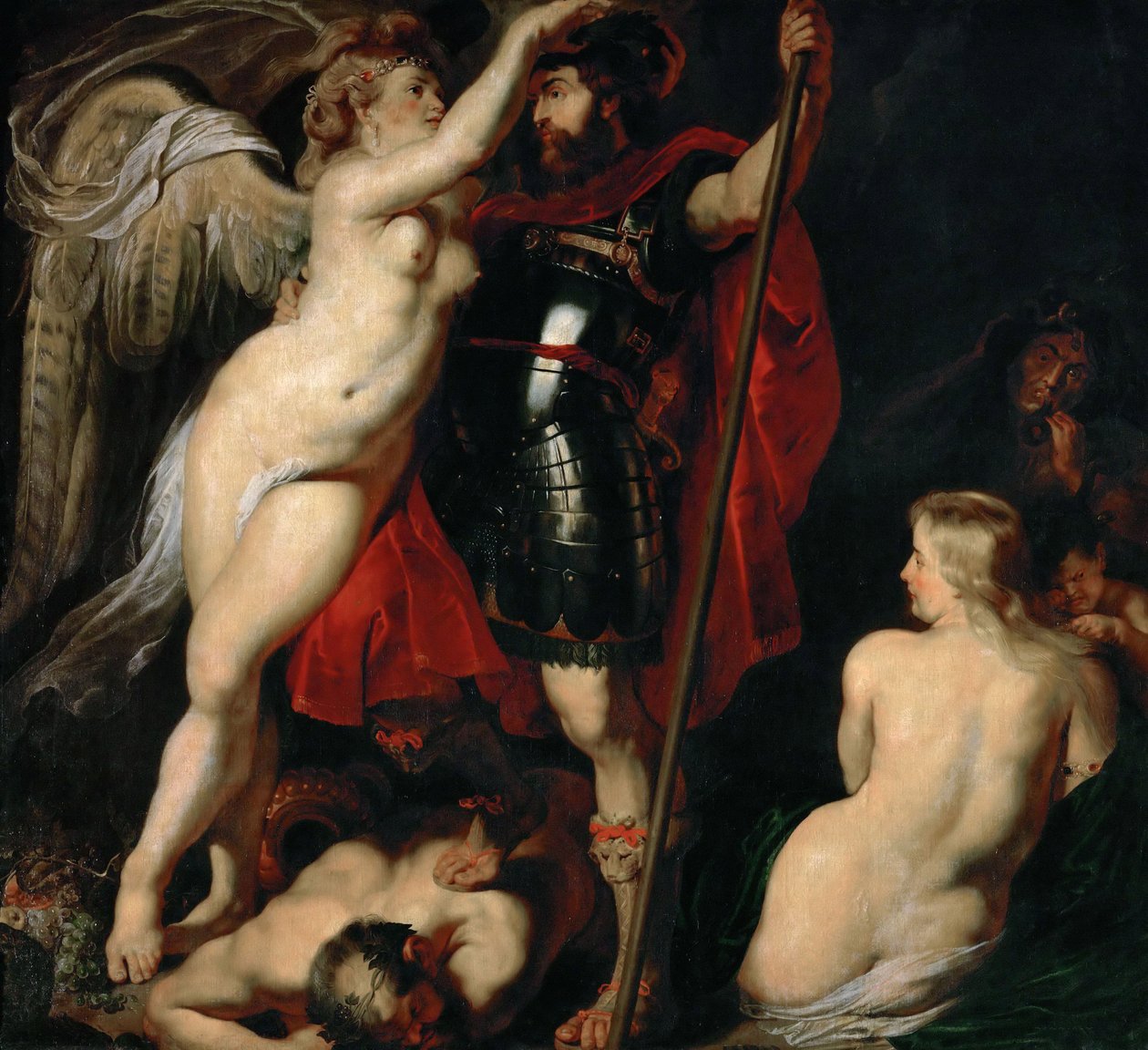 Erdem Kahramanı Mars, Zafer Tanrıçası tarafından süslenmiştir, yaklaşık 1616. by Peter Paul Rubens