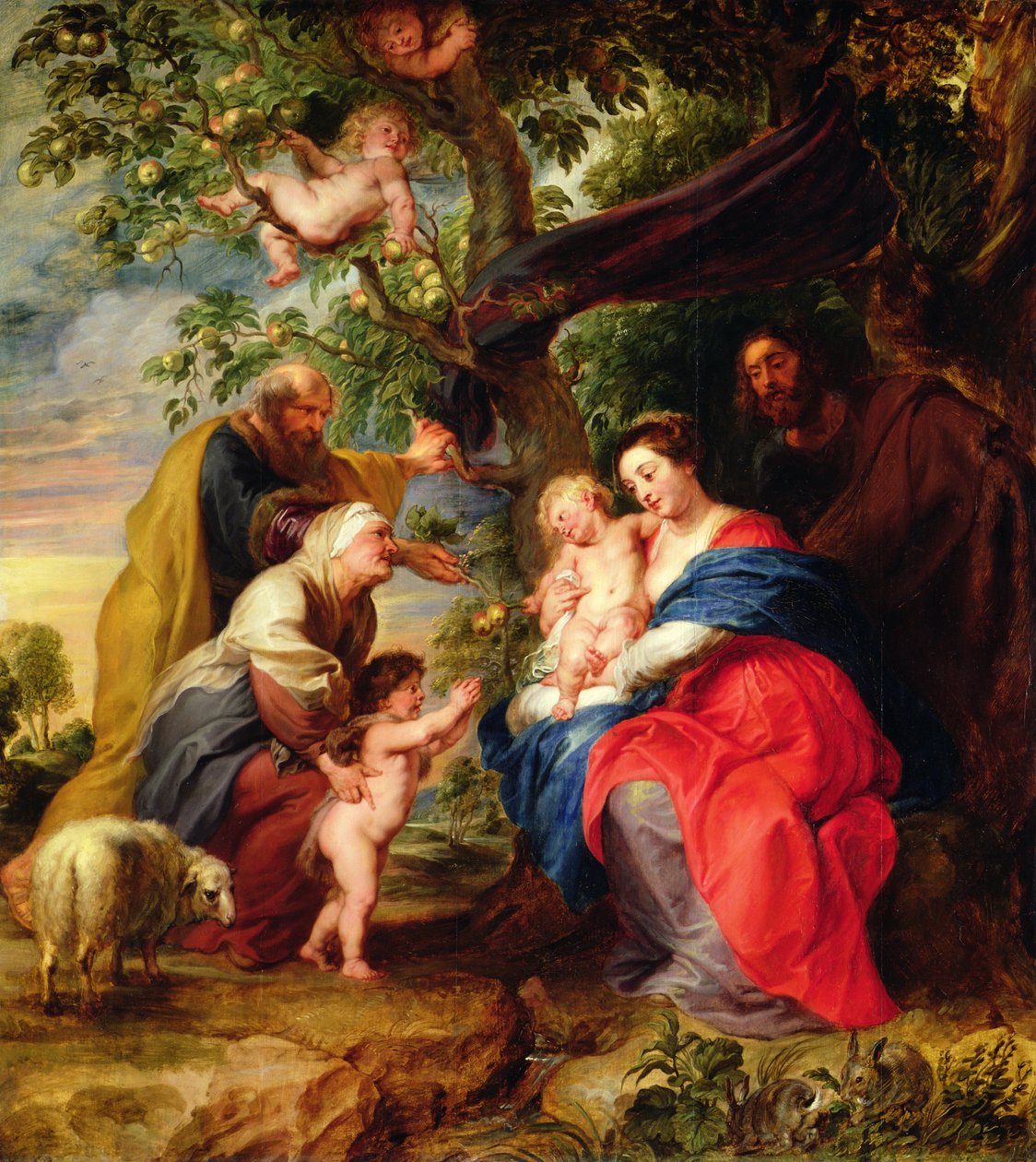 Bir Elma Ağacının Altında Kutsal Aile, c.1632 by Peter Paul Rubens