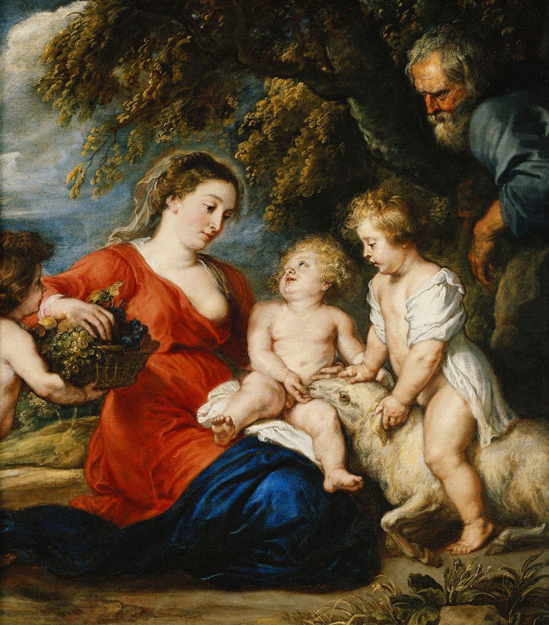 Bebek Aziz Vaftizci Yahya ile Kutsal Aile, by Peter Paul Rubens
