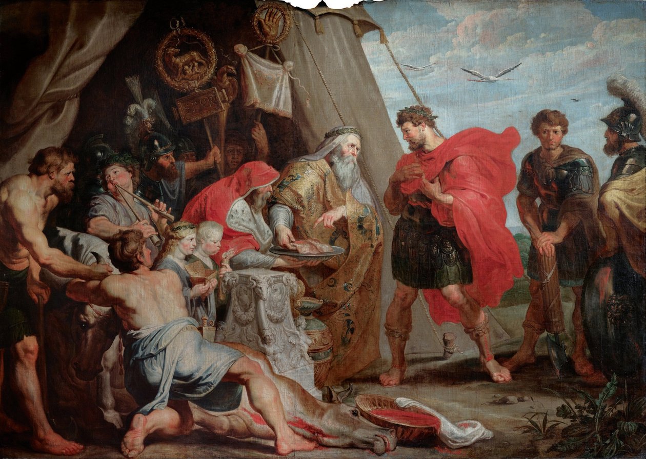 Kurbanın Yorumlanması by Peter Paul Rubens