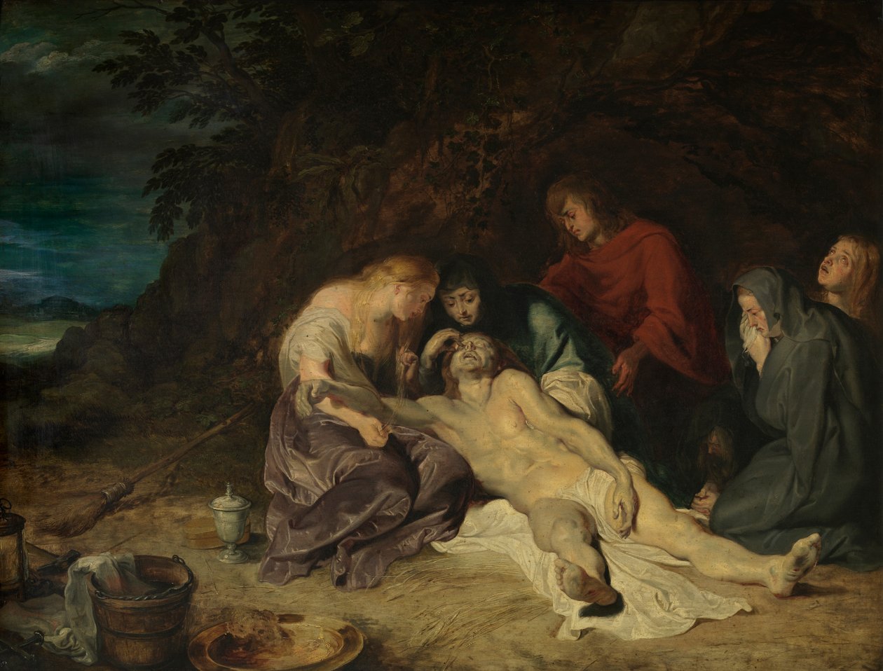 Ölü İsa Üzerine Ağıt (tuval üzerine yağlıboya) by Peter Paul Rubens