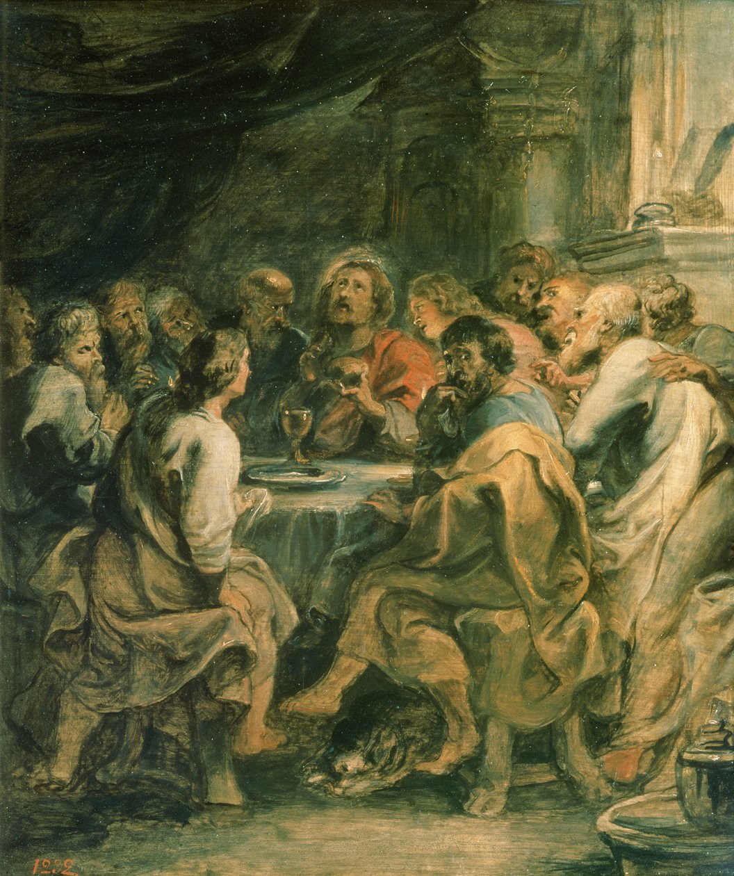 Son Akşam Yemeği, c.1630-31 (panelde yağlı boya) by Peter Paul Rubens
