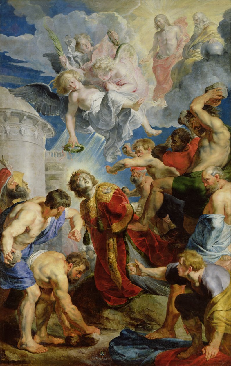 Aziz Stephen Üçgeninden Aziz Stephen Taşlanması by Peter Paul Rubens
