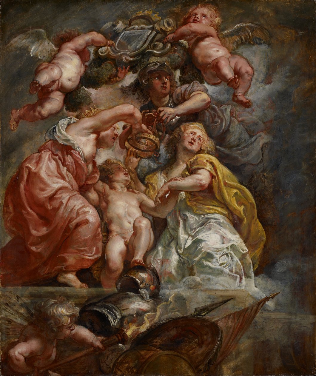 İngiltere ve İskoçya Birliği (Galler Prensi olarak Charles I), c.1633-34 (meşe panel üzerine yağlı boya) by Peter Paul Rubens