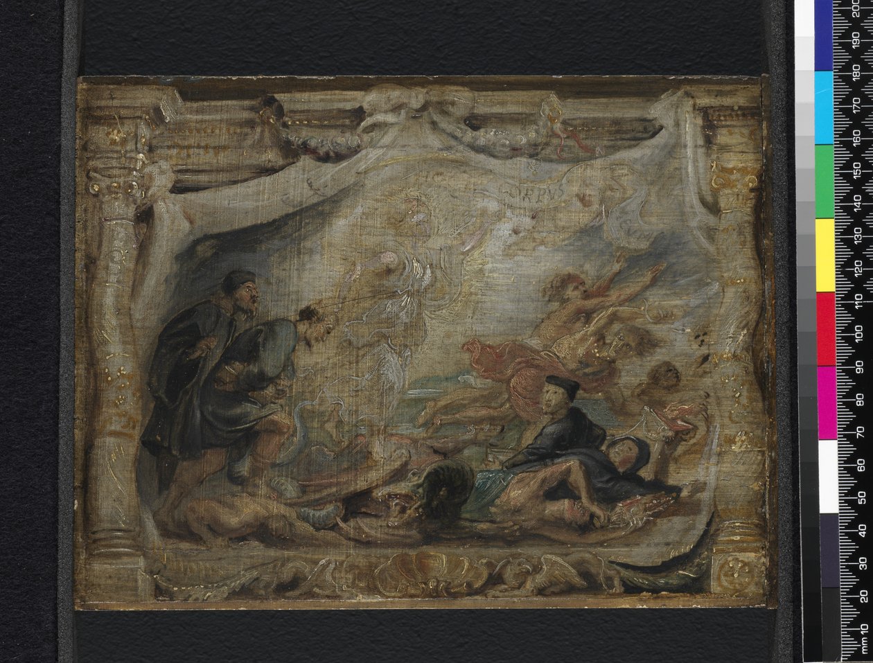 ದಿ ವಿಕ್ಟರಿ ಆಫ್ ದಿ ಯೂಕರಿಸ್ಟ್ ಓವರ್ ಹೆರೆಸಿ, c.1625-26 turk by Peter Paul Rubens