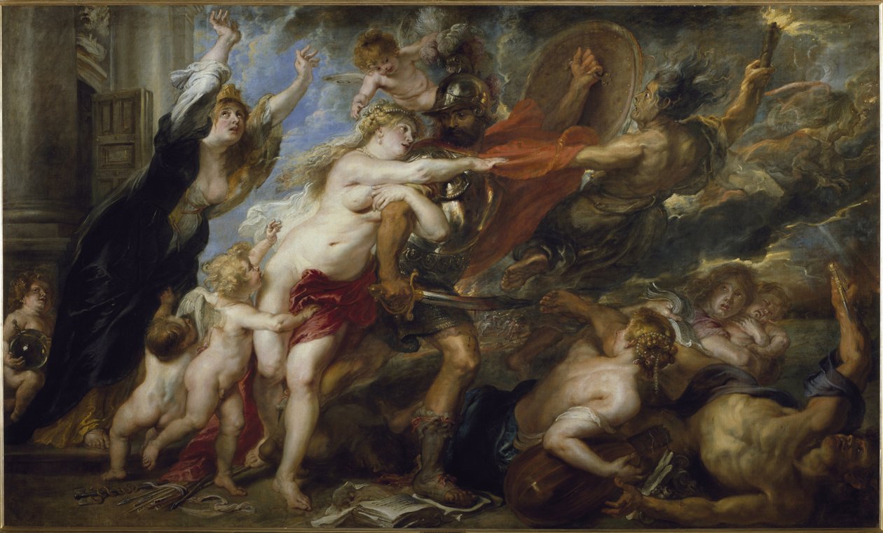 Savaşın sonuçları - tuval üzerine yağlıboya by Peter Paul Rubens