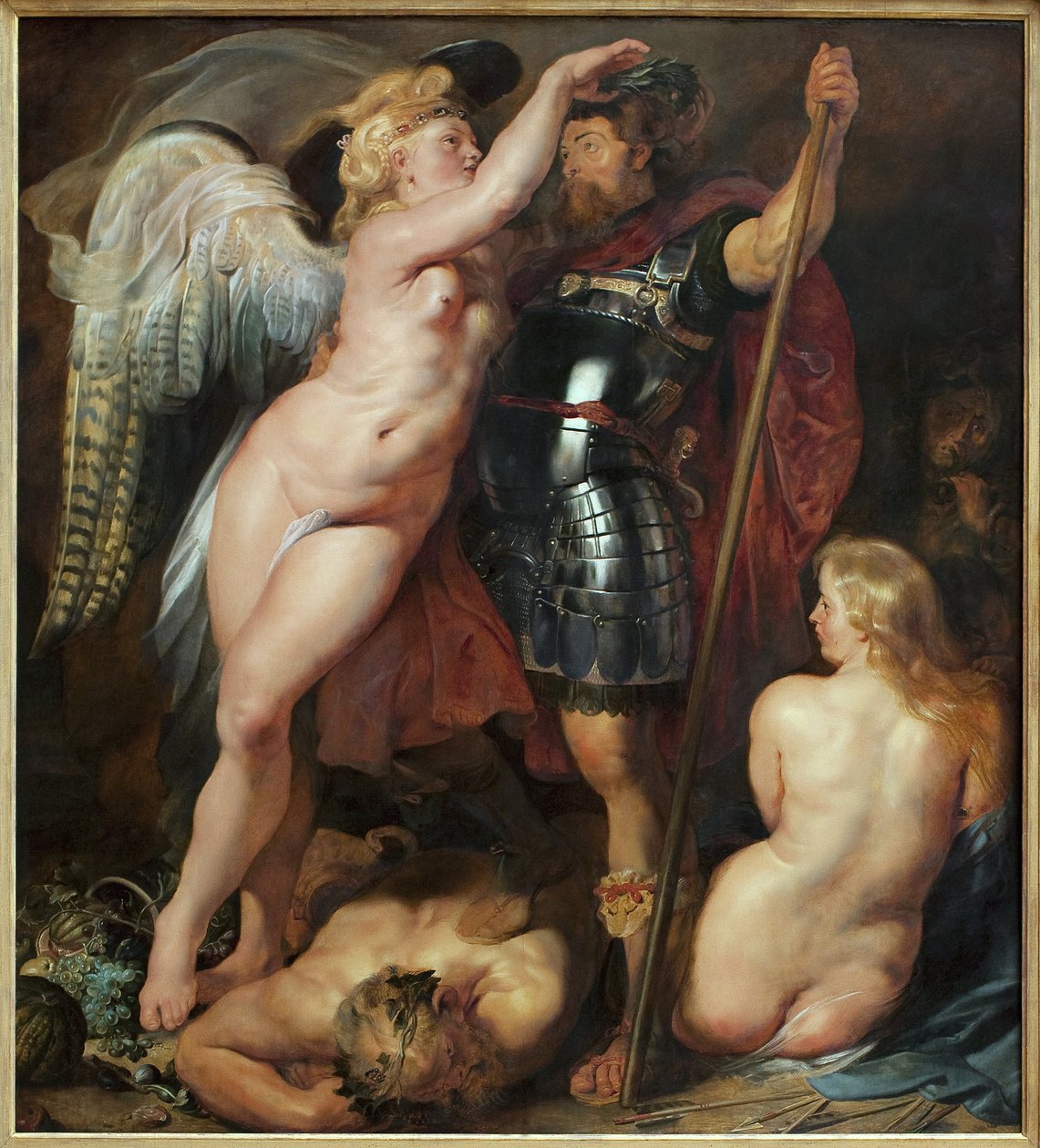 Kahramanların taç giyme töreni. Peter (Pieter) Paul Rubens (1577-1640), tuval üzerine yağlı boya, yaklaşık 1622. Flaman sanatı 17. yüzyıl. Münih, Alte Pinakothek (Almanya). by Peter Paul Rubens