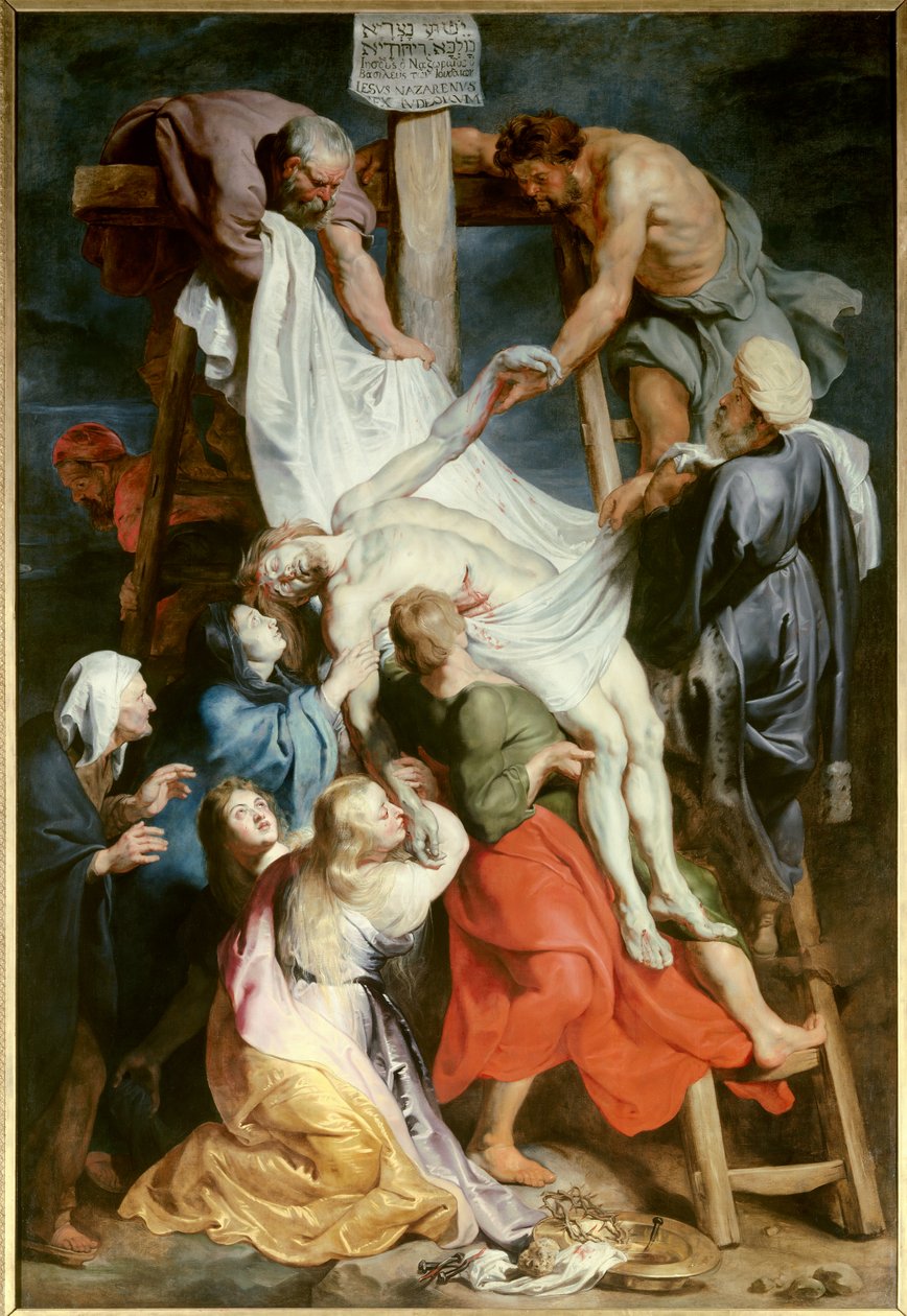 Haç inişi. Pierre Paul (Pierre-Paul) Rubens (veya Peter Paul veya Petrus Paulus) tarafından yapılan resim (1577-1640) by Peter Paul Rubens