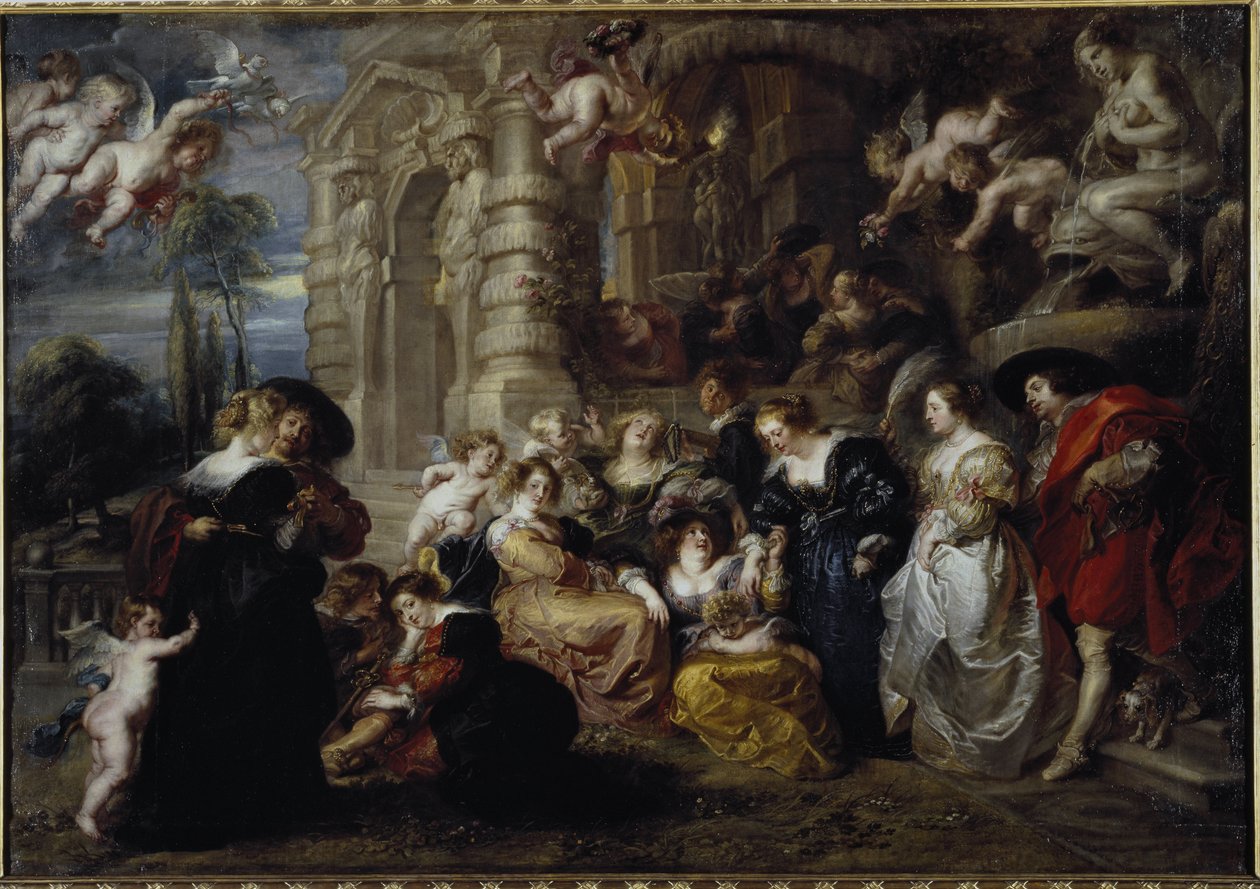 Aşkın bahçesi - tuval üzerine yağlı boya by Peter Paul Rubens
