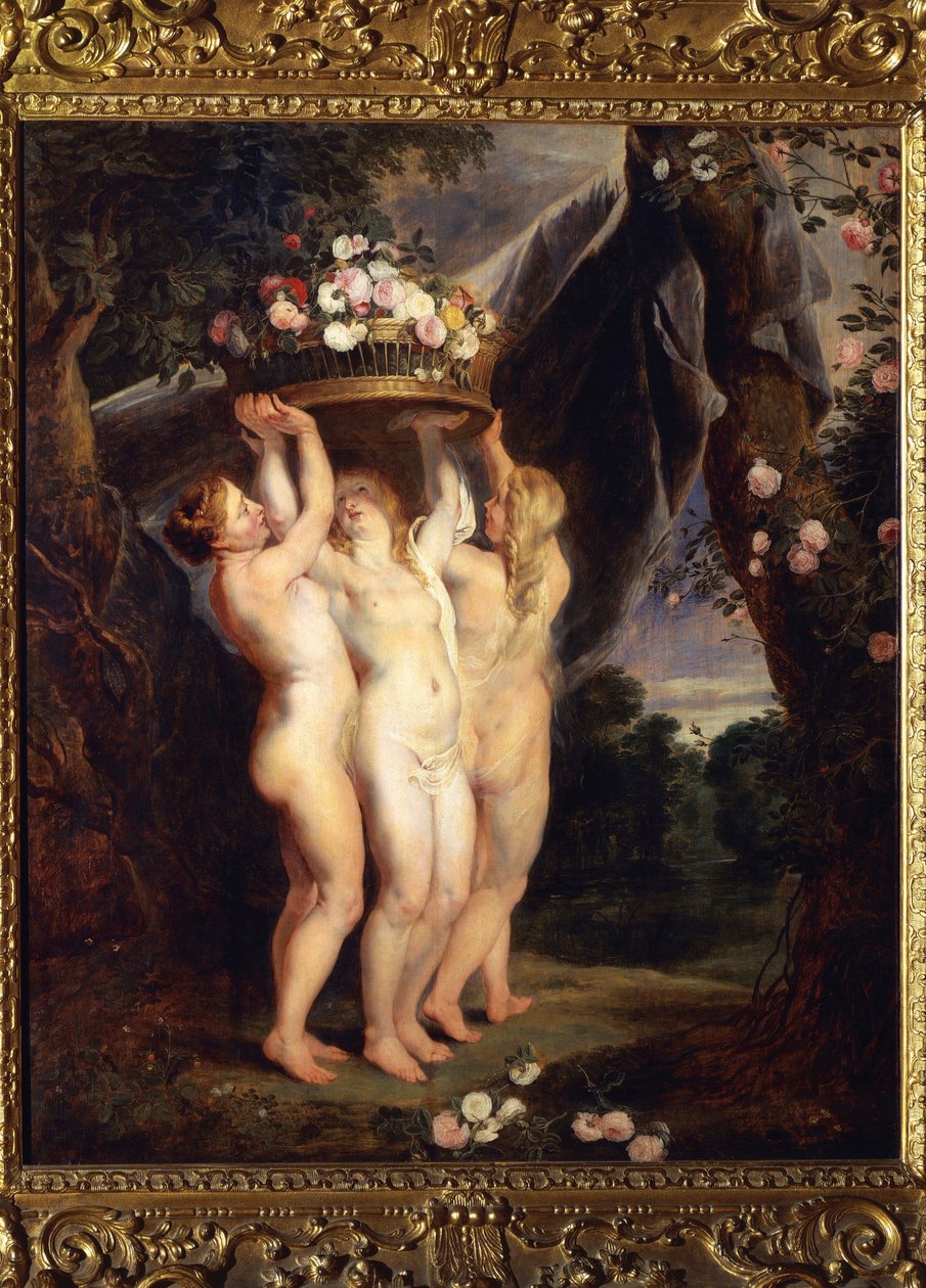 Üç lütuf (tuval üzerine yağlı boya by Peter Paul Rubens