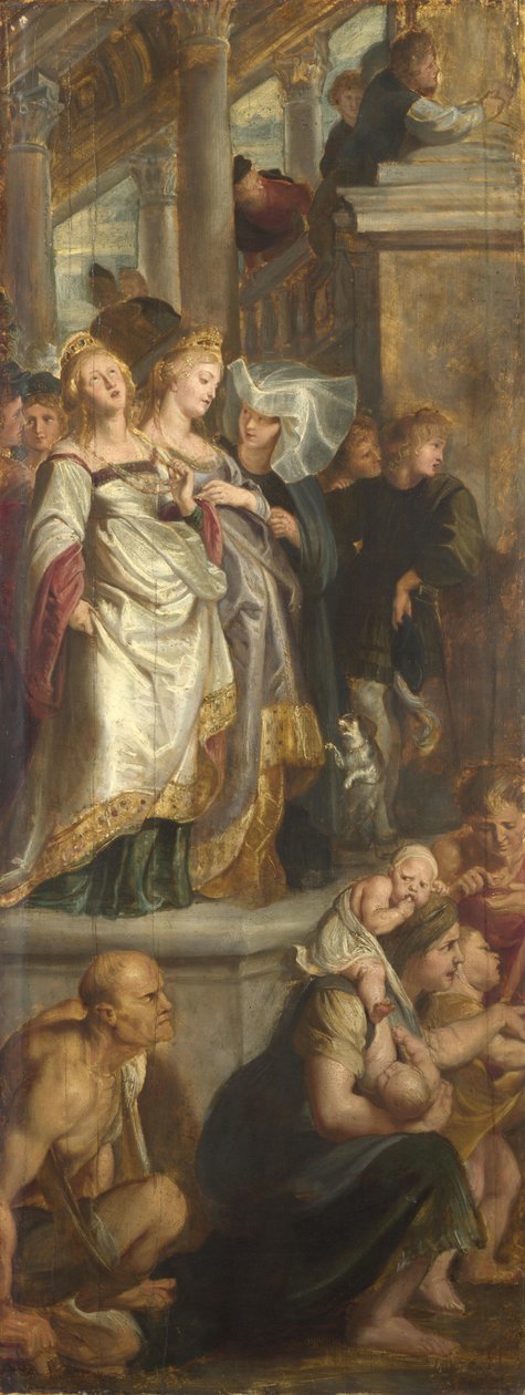 Üç Kadın Tanık. Yüksek Altarpiece için Taslak, St Bavo, Ghent, 1612 by Peter Paul Rubens