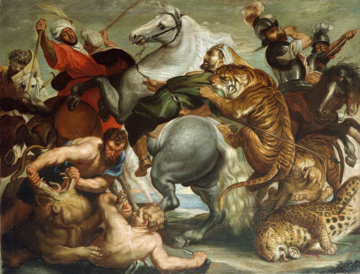 Kaplan ve Leopar Avı by Peter Paul Rubens