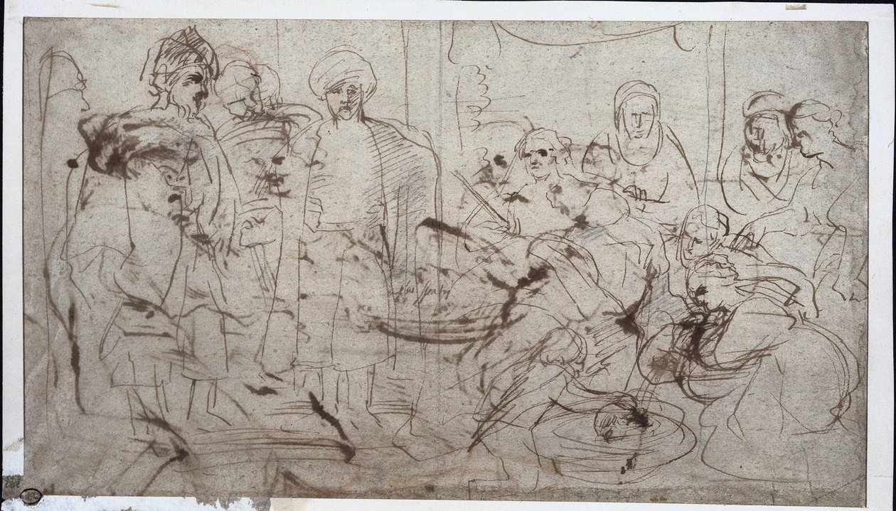 Cyrus Başkanı ile Tomris (verso) by Peter Paul Rubens