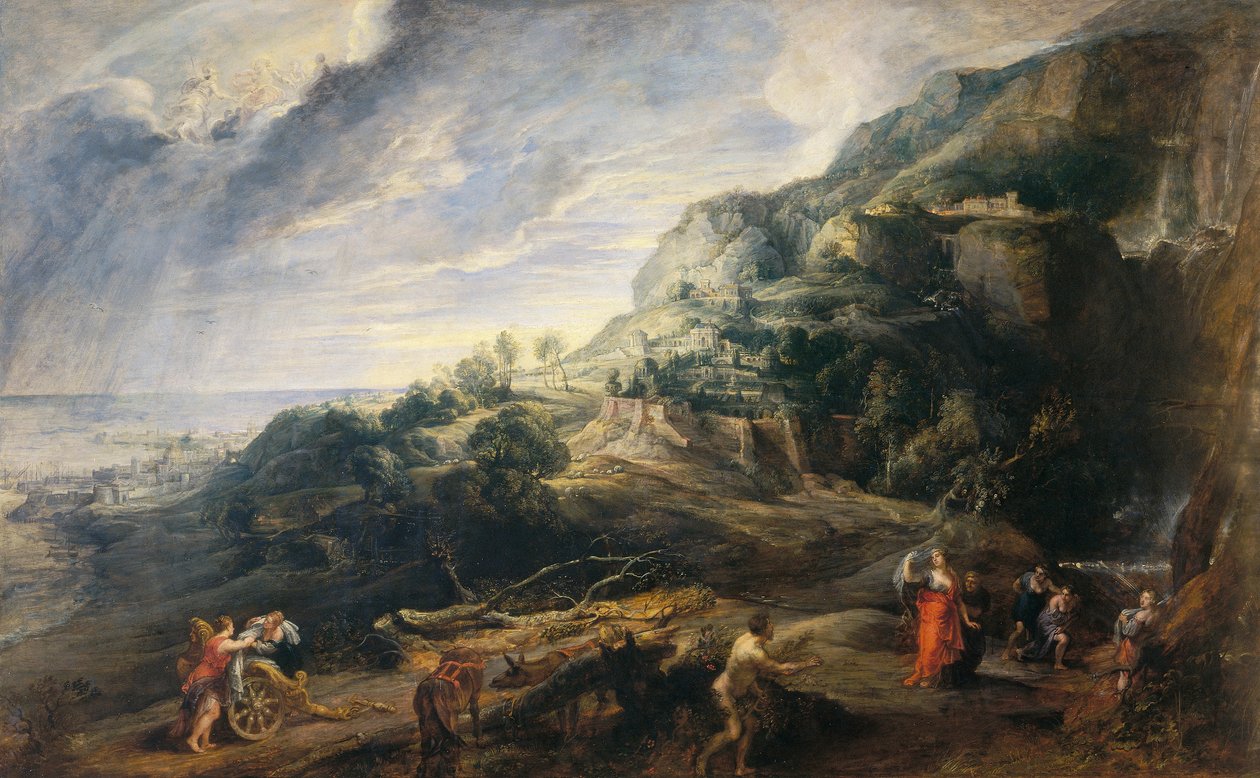 Phaeacians adasında Ulysses by Peter Paul Rubens