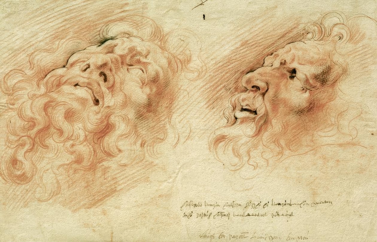 Laocoon başkanından sonra iki çalışma by Peter Paul Rubens