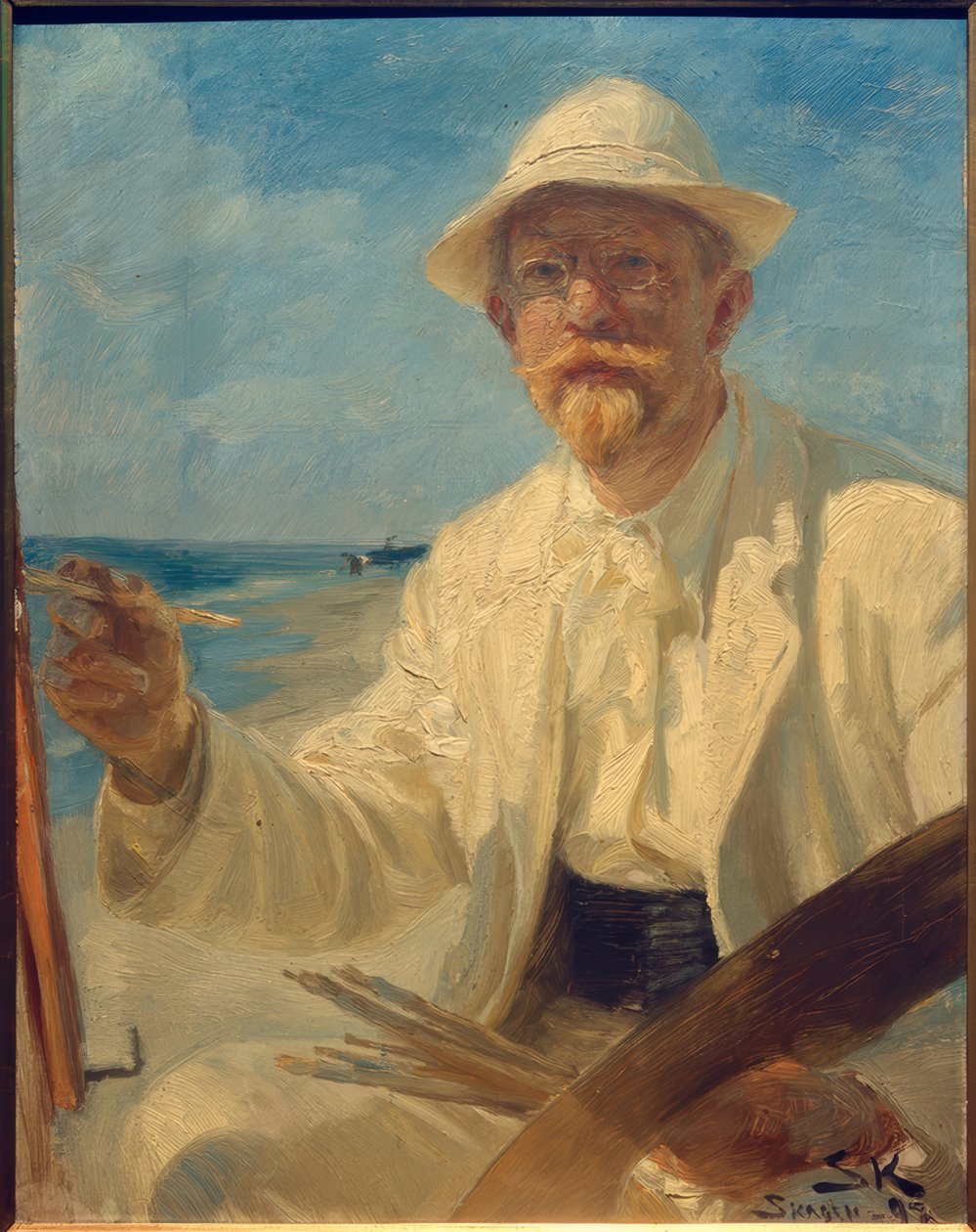 Sanatçının kendi portresi by Peder Severin Krøyer