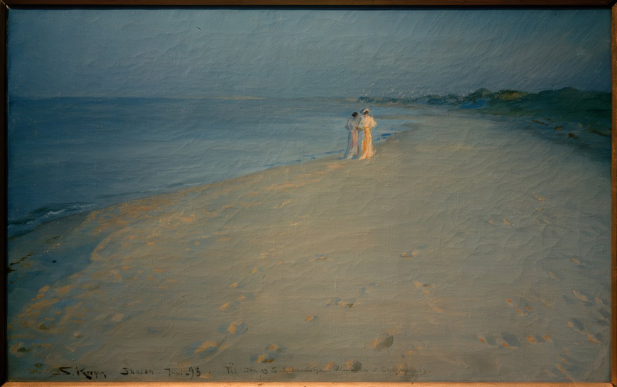 Güney sahilinde yaz akşamı, Skagen by Peder Severin Krøyer