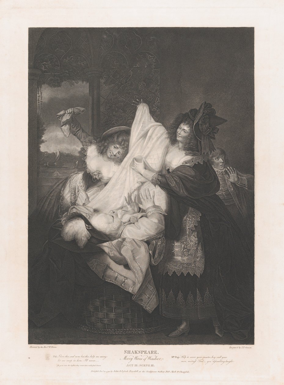 Falstaff in the Buck Basket Shakespeare, Wives of Wives..., ilk kez 1793