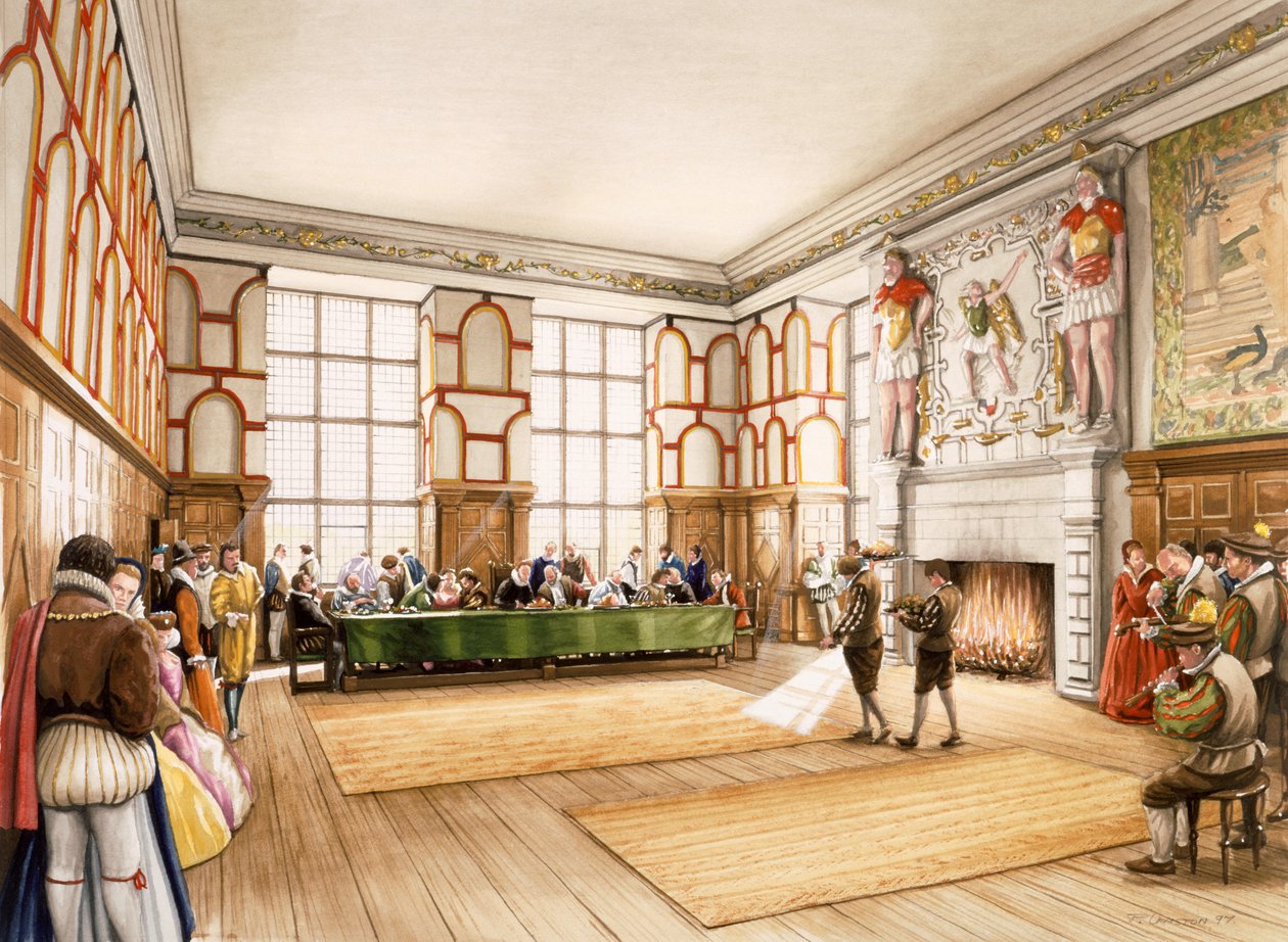 Hardwick Eski Salon, c1590, c1990-2010. by Peter Urmston