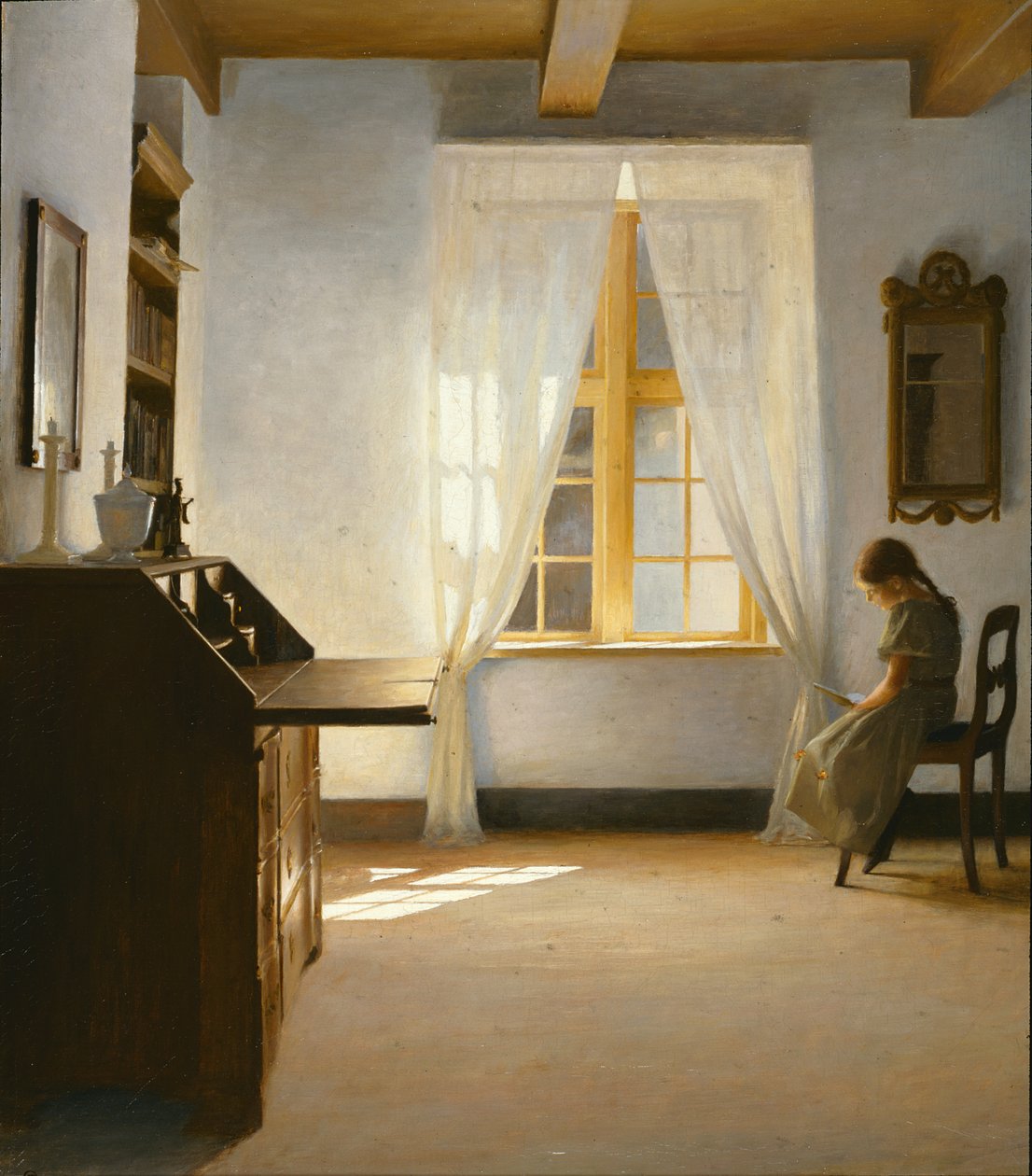Kız Okuma, 1901 by Peter Vilhelm Ilsted
