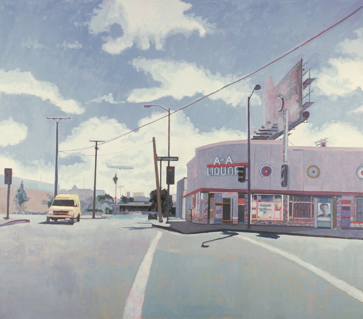 AA Liquor Store, Los Angeles, 2001 (tuval üzerine yağlıboya) by Peter Wilson